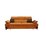 Garda Orange Full Size Pop Up Sofa Bed by ESF