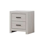Marion Coastal White 2 Drawer Nightstand 207052 By Coaster