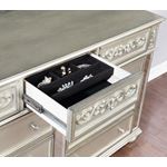 Heidi Metallic Platinum 9 Drawer Dresser 222733-3