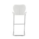 Modern White Bar Stool D1446BS Back