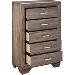 Kauffman Washed Taupe 5 Drawer Chest 204195-3