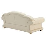 Apolo Tufted Ivory Leather Sofa By ESF Furniture 3