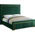 Dolce Green Velvet Upholstered Bed By Meridian Furniture