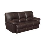 Clifford Chocolate Leather Reclining Sofa 600281 by Coaster