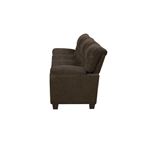 Clemintine Brown Chenille Fabric Sofa With Nailh-3