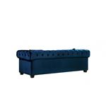 Bowery Navy Velvet Tufted Love Seat Bowery_Loveseat_Navy by Meridian Furniture 3