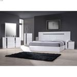 Palermo White Lacquer 5 Drawer Chest-3