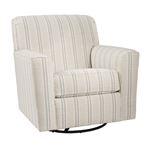 Alandari Beige and Grey Swivel Accent Chair 98909 By Ashley Signature Design