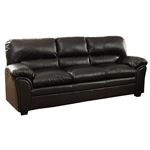 Talon Bonded Black Bonded Leather Sofa 8511BK-3 By Homelegance