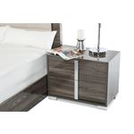 San Marino Modern Grey Bedroom Set- 3
