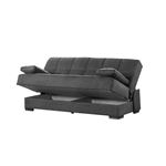 Soho Grey Upholstered Convertible Sofa Bed with-3