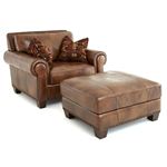 Silverado Caramel Brown Leather Chair SR910C By Steve Silver