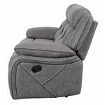 Higgins Grey Pillow Top Arm Reclining Sofa 60226-3