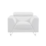 Modern White Leatherette Chair U8210 by Global Furniture USA