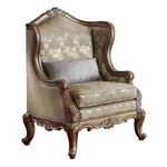 Florentina Dusky Taupe Faux Silk Chair 8412-1 by Homelegance