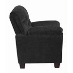 Clemintine Graphite Chenille Fabric Chair With N-3