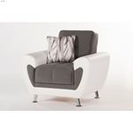 Duru Chair in Plato Dark Gray by Istikbal