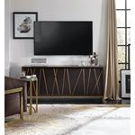 Black and Gold 64 inch Entertainment Console 551-3