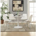 Lowry White 40 inch Round Dining Table 105261-3