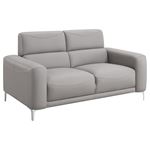 Glenmark Taupe Leatherette Loveseat 509732 By Coaster