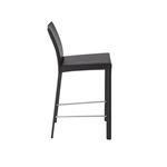 Hasina Black Counter Stool 38626BLK by Euro Style Side
