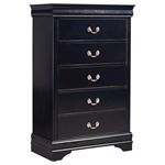 Mayville Black 5 Drawer Chest 2147BK-9 by Homelegance