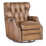 Henderson Nature Leather Power Swivel Glider Re-3