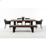 Modrest Lola Modern Wenge Walnut Dining Table 1