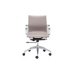 Glider Low Back Office Chair 100376 Taupe- 3