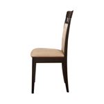 Gabriel Upholstered Side Chairs Cappuccino And Tan 100773 front