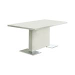 Anges Modern White Dining Table 102310 by Coaster
