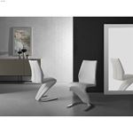 Boulevard White Eco Leather Dining Chair by Casa-3