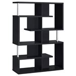 Hoover Black Contemporary 5 Tier Bookshelf 800309 by Coaster