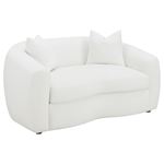 Isabella Natural White Kidney Shape Loveseat 509872 By Coaster