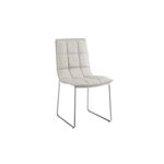 Leandro Light Gray Eco - Leather Dining Chair by C