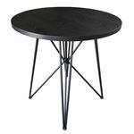 Rennes Black And Gunmetal Round Table 106340 By Coaster