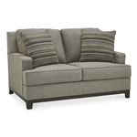 Kaywood Granite Fabric Loveseat with Wood Trim 56303 By Ashley Signature Design