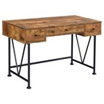 Analiese 47 inch Antique Nutmeg 3-Drawer Writing Desk 801541 By Coaster