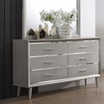 Ramon Metallic Sterling 6 Drawer Dresser 222703-3