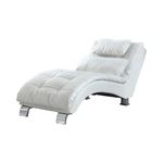 Dilleston White Chaise Lounge 550078 By Coaster
