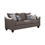Salizar Grey Linen Like Flared Arm Sofa 506021 By Coaster