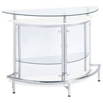 Amarillo White Glass Top Bar Wine Cabinet 101066