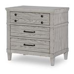 Belhaven Three Drawer Night Stand in Weathered Plank Finish Wood By Legacy Classic