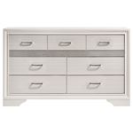 Miranda White 7 Drawer Dresser with Rhinestones-3