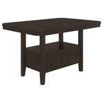 Prentiss Cappuccino Extendable Counter Height Dining Table 193108 By Coaster