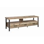 Weathered Pine 71 inch 3 Drawer TV Stand 721891 By Coaster