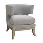 Dominic Grey Barrel Back Weathered Accent Chair 902560 By Coaster