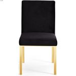 Opal Black Upholstered Velvet Dining Chair - Gol-3