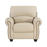 Foxborough Cream Leather Rolled Arm Chair 9269CR By Homelegance