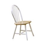 Dorsett Windsor Side Chairs Natural Wood And White 4129